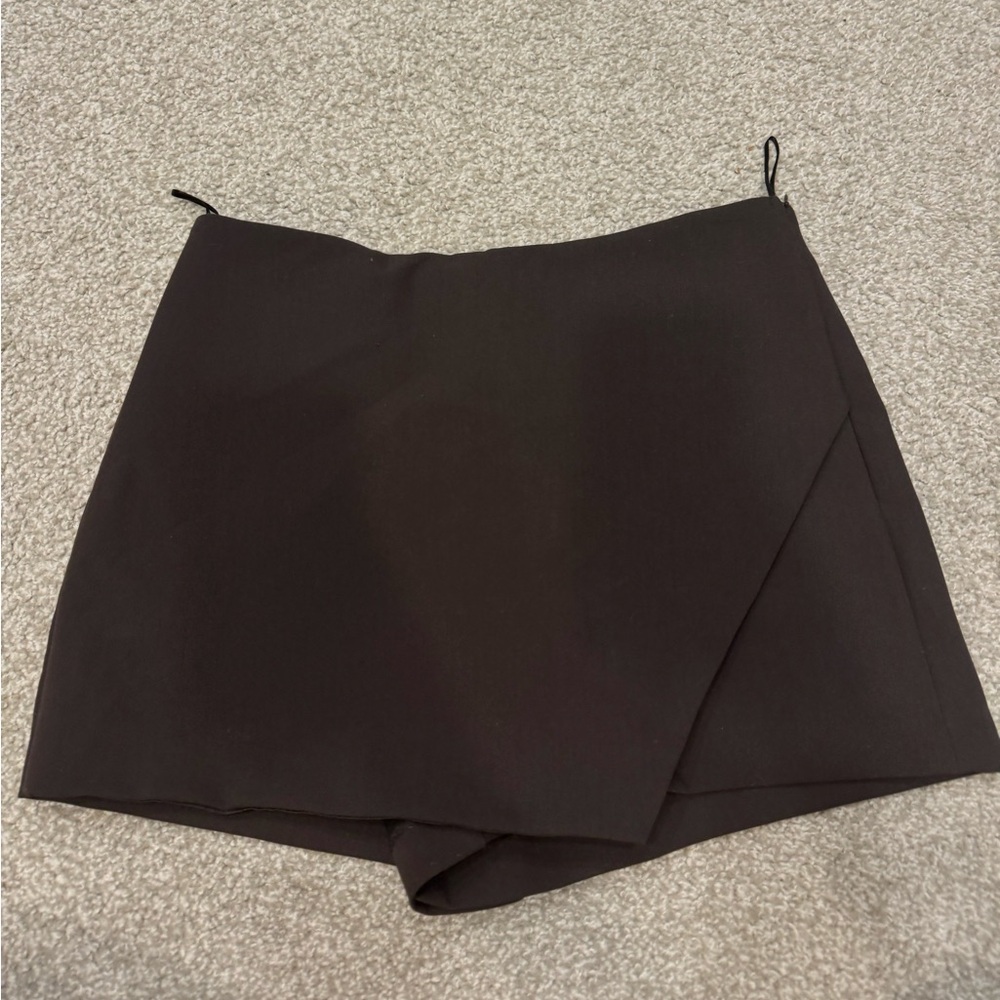 Zara Dark Brown Women's Skort